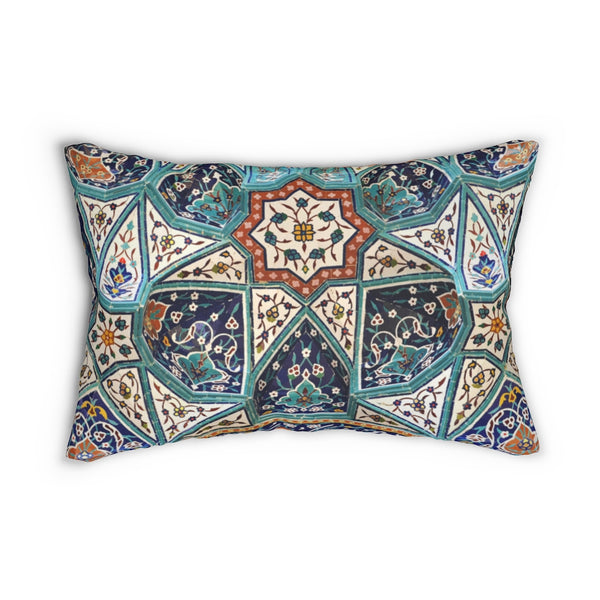 Islamic pattern Spun Polyester Lumbar Pillow