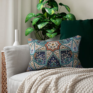 Islamic pattern Spun Polyester Lumbar Pillow