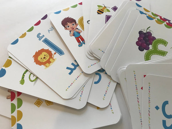 Arabic Flash Cards, Flash Cards. Arabic Alphabets-Arabic Educational.