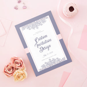 Custom Wedding Invitation design - Custom Arabic Invitation -Arabic and English Wedding invitation