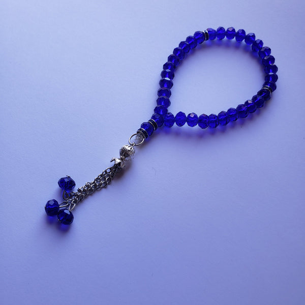 Royal blue Tasbih Prayer Beads with 33 Beads - Muslim prayer beads -Subha - misbaha – prayer - worry beads - Islamic prayer beads